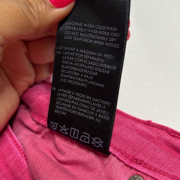 Liverpool The Crop Skinny Dark Pink Jeans Size 6/28 - Picture 11 of 13